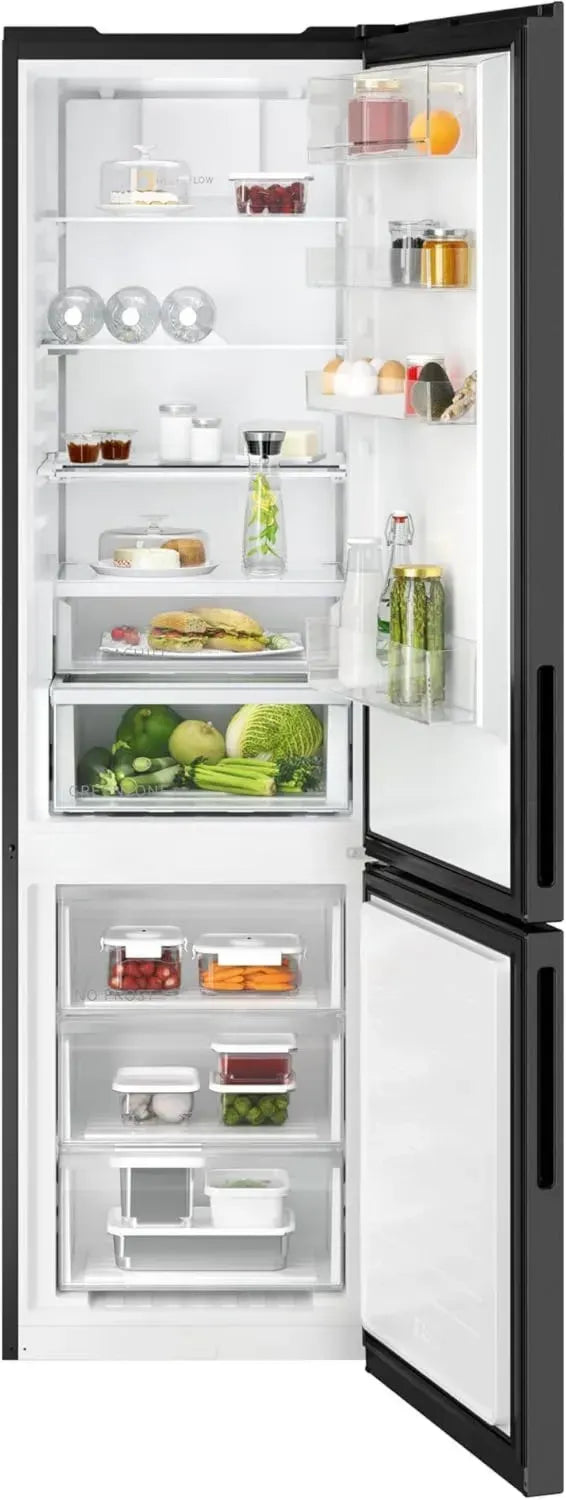 AEG 7000 Kühl-Gefrierkombination 362L, NoFrost, Inverter, MultiFlow, Schwarz