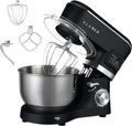 KLAMER 1400W Küchenmaschine - 5,5L Edelstahlschüssel, Teig- und Rührfunktion, LED-Display