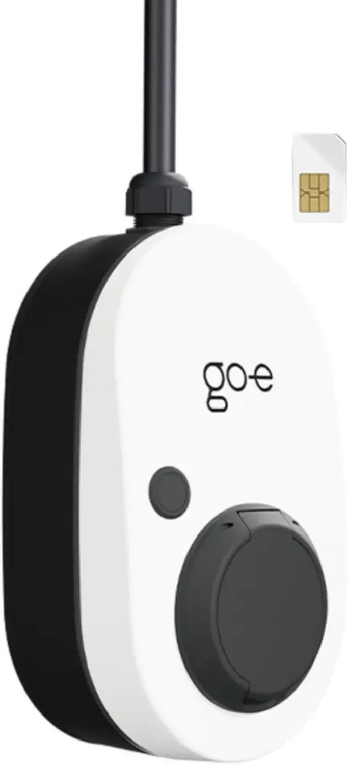 go-e Charger Gemini 2.0 - 22 kW Ladestation, 3-Phasen, 4G/LTE, Weiß/Schwarz, Ohne Kabel