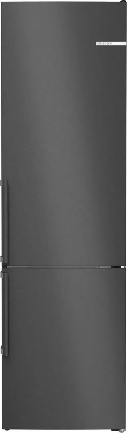 Bosch Kühl-Gefrierkombination Serie 4, 203x60 cm, 260L Kühlen & 103L Gefrieren, NoFrost, VitaFresh, Schwarzer Edelstahl