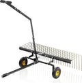 148 cm Rasentraktor-Rechen für Moosentfernung und Laubreinigung