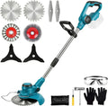 Elektrischer 4-in-1 Rasentrimmer mit Makita-Akku-Kompatibilität und 5 Klingentypen