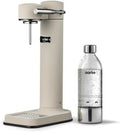 Aarke Carbonator 3 Edelstahlsprudler Sand Finish mit BPA-freier PET-Flasche für sprudelndes Leitungswasser, kompatibel mit 60L CO2-Zylinder