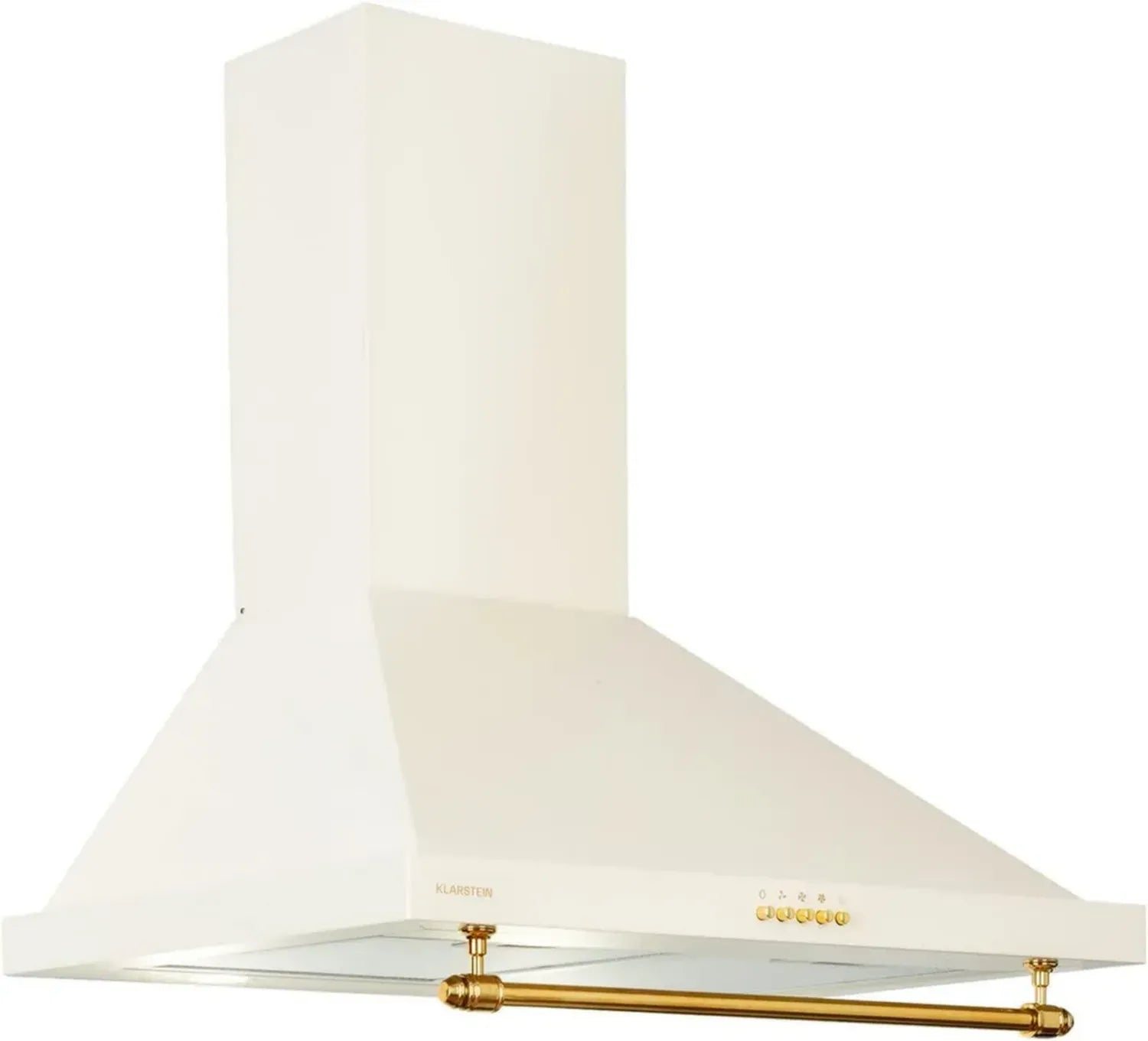 Klarstein 60cm Wand-Dunstabzugshaube, kraftvoll und leise, 591,5 m³/h Luftleistung, LED-Beleuchtung, 3 Stufen, Aluminium-Fettfilter