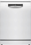 Bosch Geschirrspüler 60 cm, Freistehend, SilencePlus, Flexibler Innenraum, Automatischer Start, Extra Trocken, Modell SMS4HVW14E, Weiß