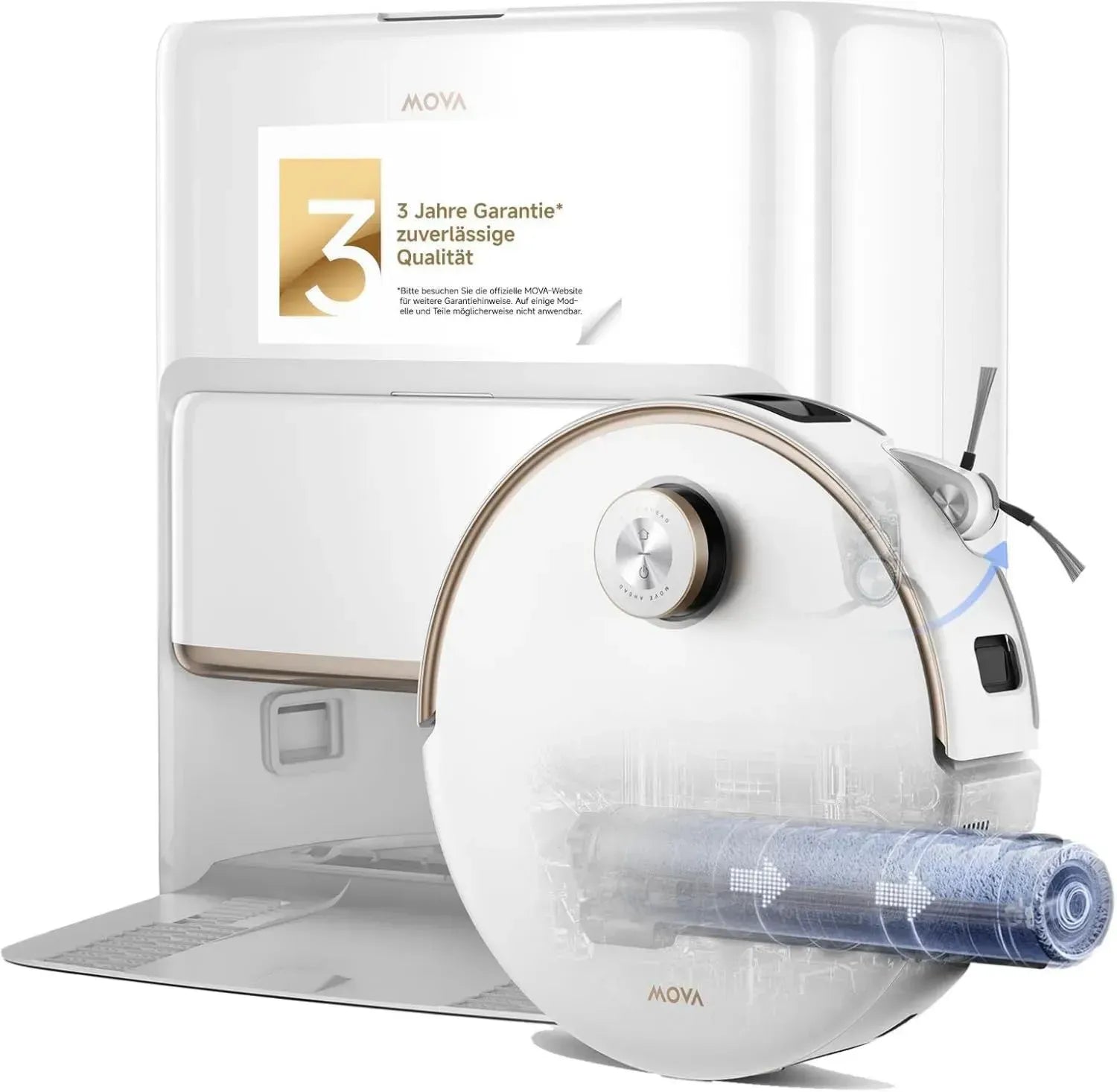 MOVA Z60 Saugroboter mit 28000 Pa, Wisch- und Hybridsystem