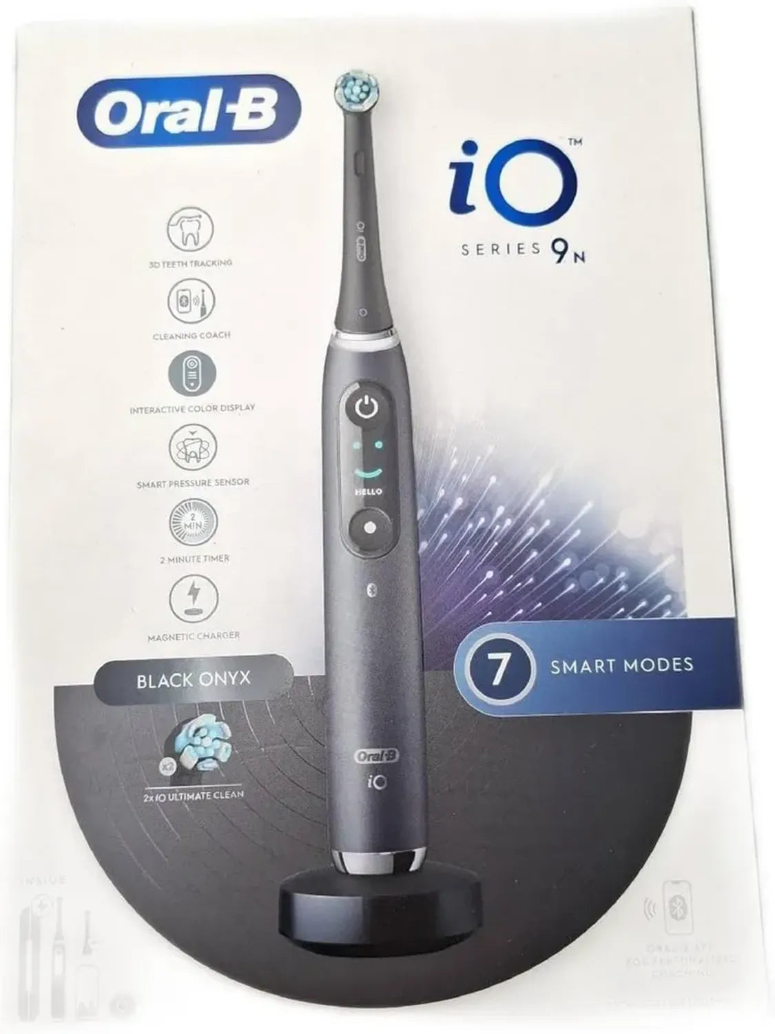 Oral-B iO 9 Elektrische Zahnbürste Schwarz, Limited Edition, Inkl. Ersatzbürste und Reiseetui