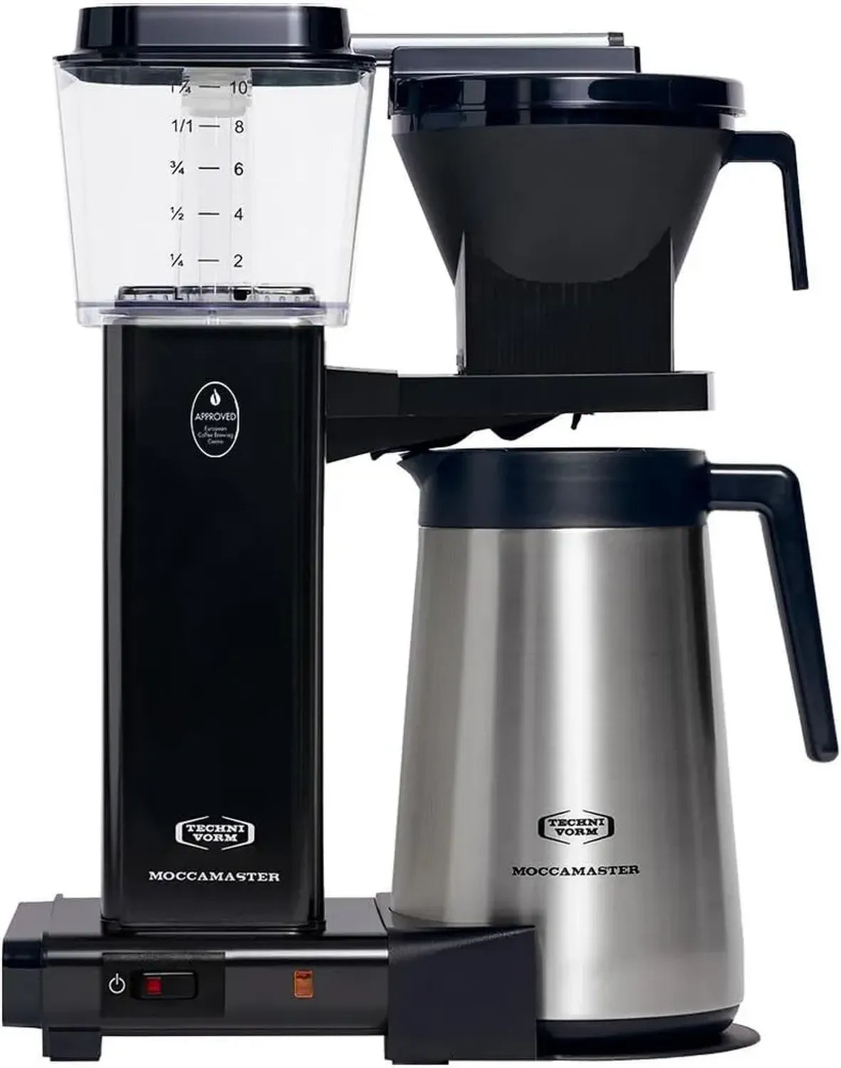 Moccamaster KBGT Thermoskanne Kaffeemaschine, 1.25L, Schwarz, Filterkaffee-Automat