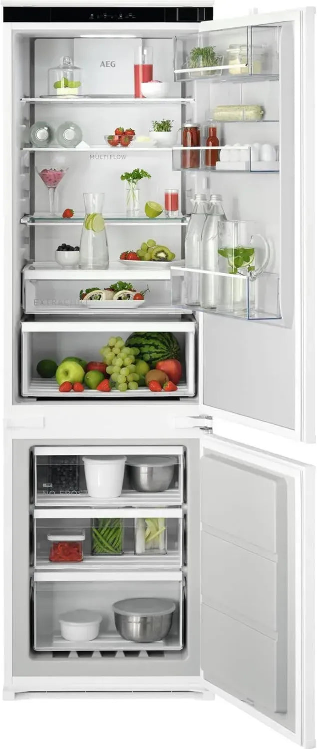 AEG Einbau-Kühl-Gefrierkombination Serie 6000, TwinTech, 178 cm, NoFrost, 249 L, Schlepptür