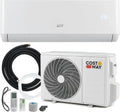 COSTWAY 12000BTU Klimaanlage Split mit Heizen, 3,4kW Wandgerät, R32 Kühlmittel, Selbstreinigung, geräuscharm für Räume bis 70m³