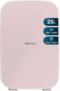 Cecotec Mini-Kühlschrank 20L, Bahamas Pink, 12-220V Betrieb, für Auto und Wohnwagen, Kühl- & Heizfunktion